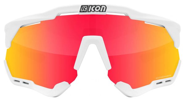 Scicon Sports Aeroshade XL Lunettes De Soleil De Performance Sportive (Scnpp Multimorror Rouge/Luminosité Blanche)