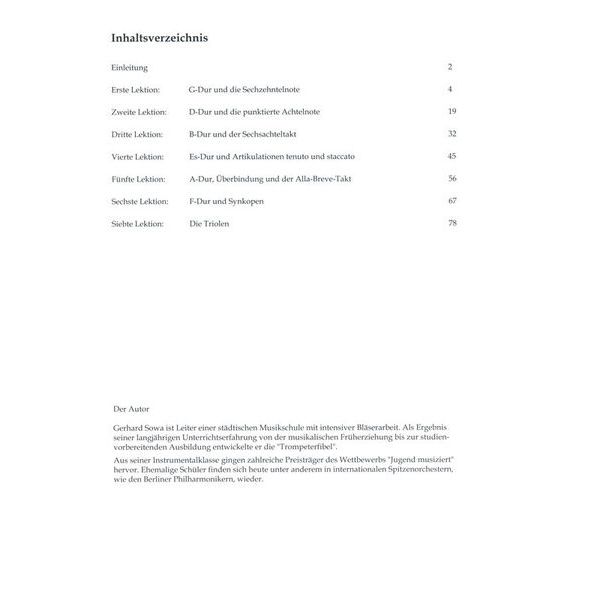 Weinberger Musikverlag Die Trompeterfibel 2