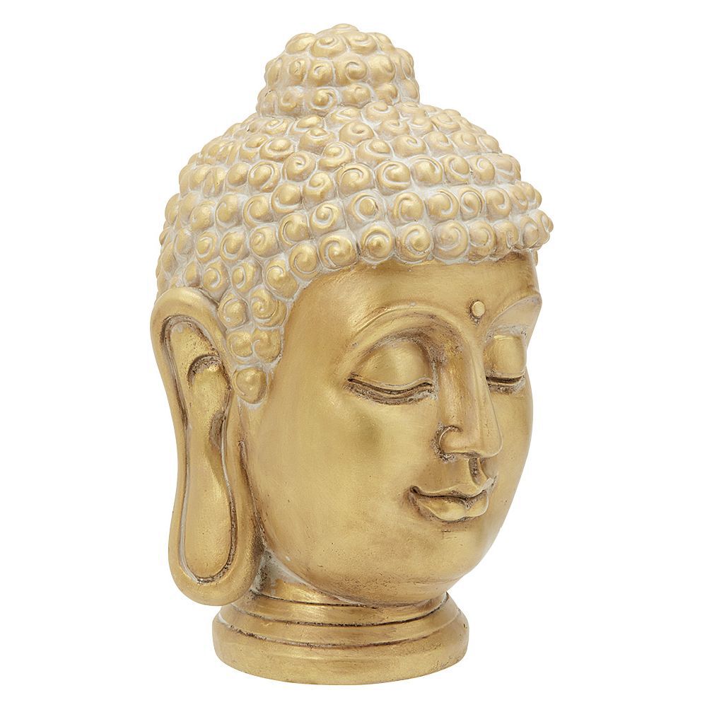 Tête Bouddha dorée