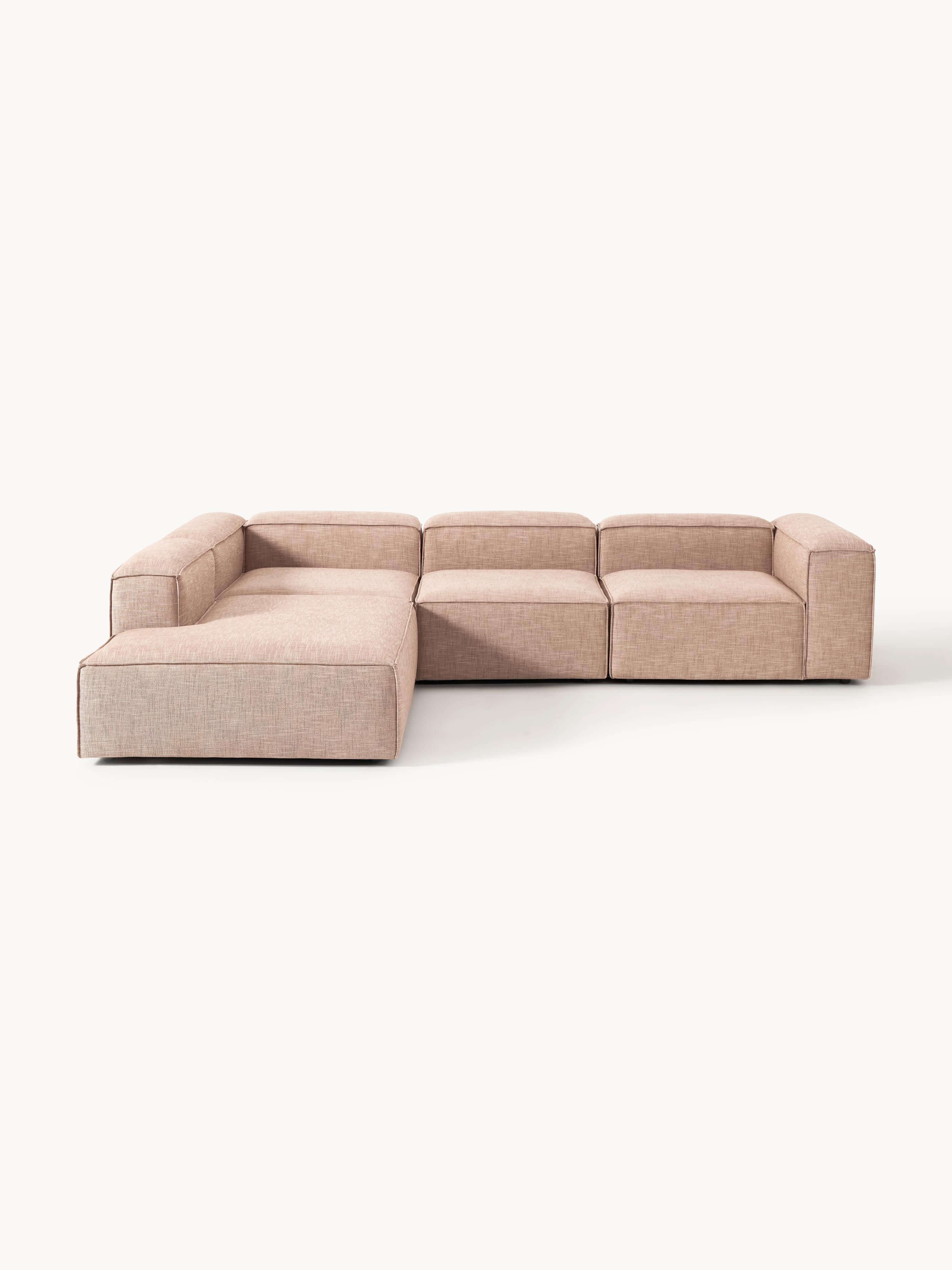 XL modulaire hoekbank Lennon van linnenmix (4-zits)