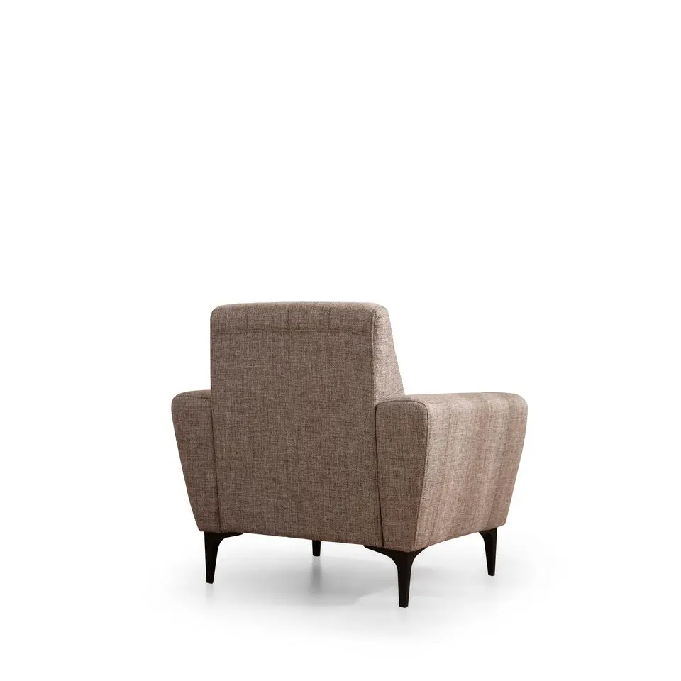 Fauteuil Lichtbruin Stof - Zithoogte 43cm - 90x95x77cm - Hamlet