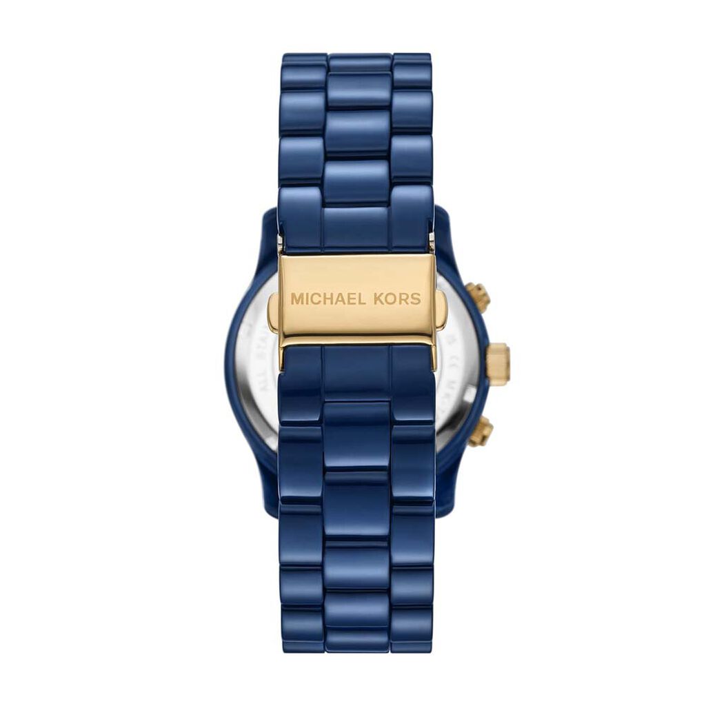 Montre Michael Kors Fossil Runway Bleu