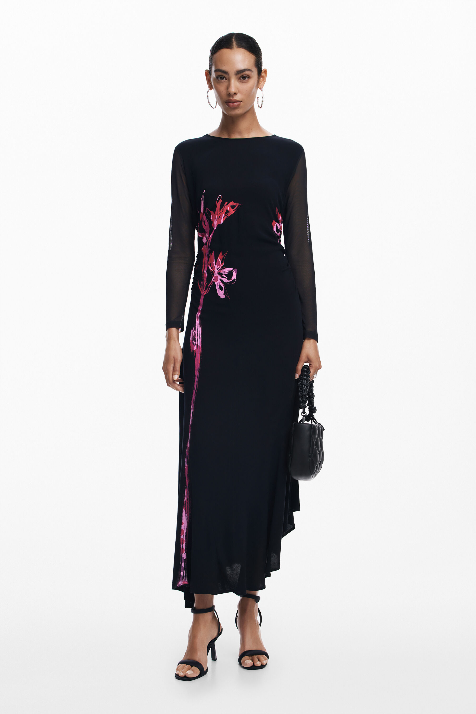 Vestido maxi assimétrico Lily