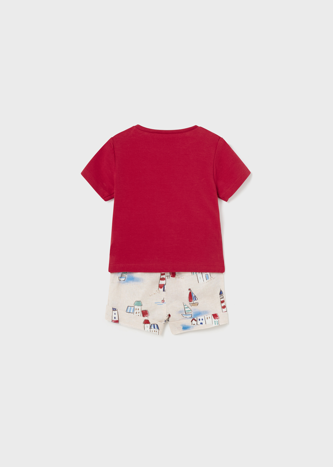 Conjunto Better Cotton de 2 peças, estampado, recém-nascido, branco