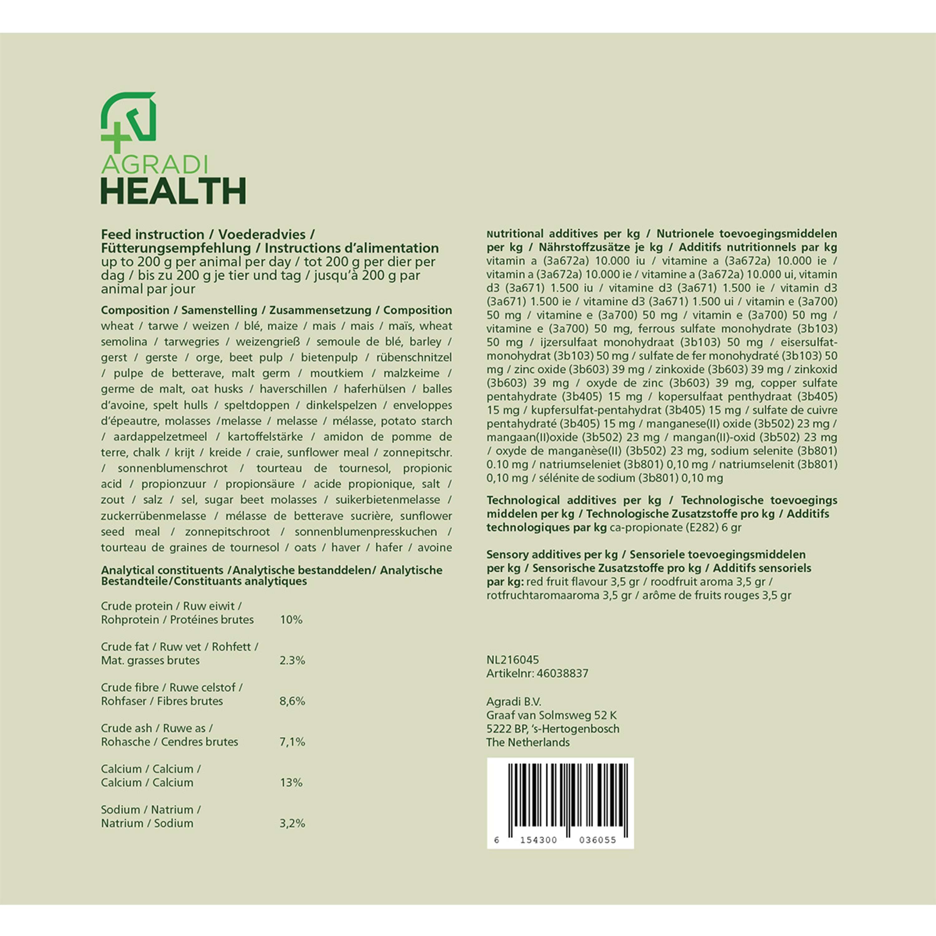 Agradi Health Beloningsbrok Fruit