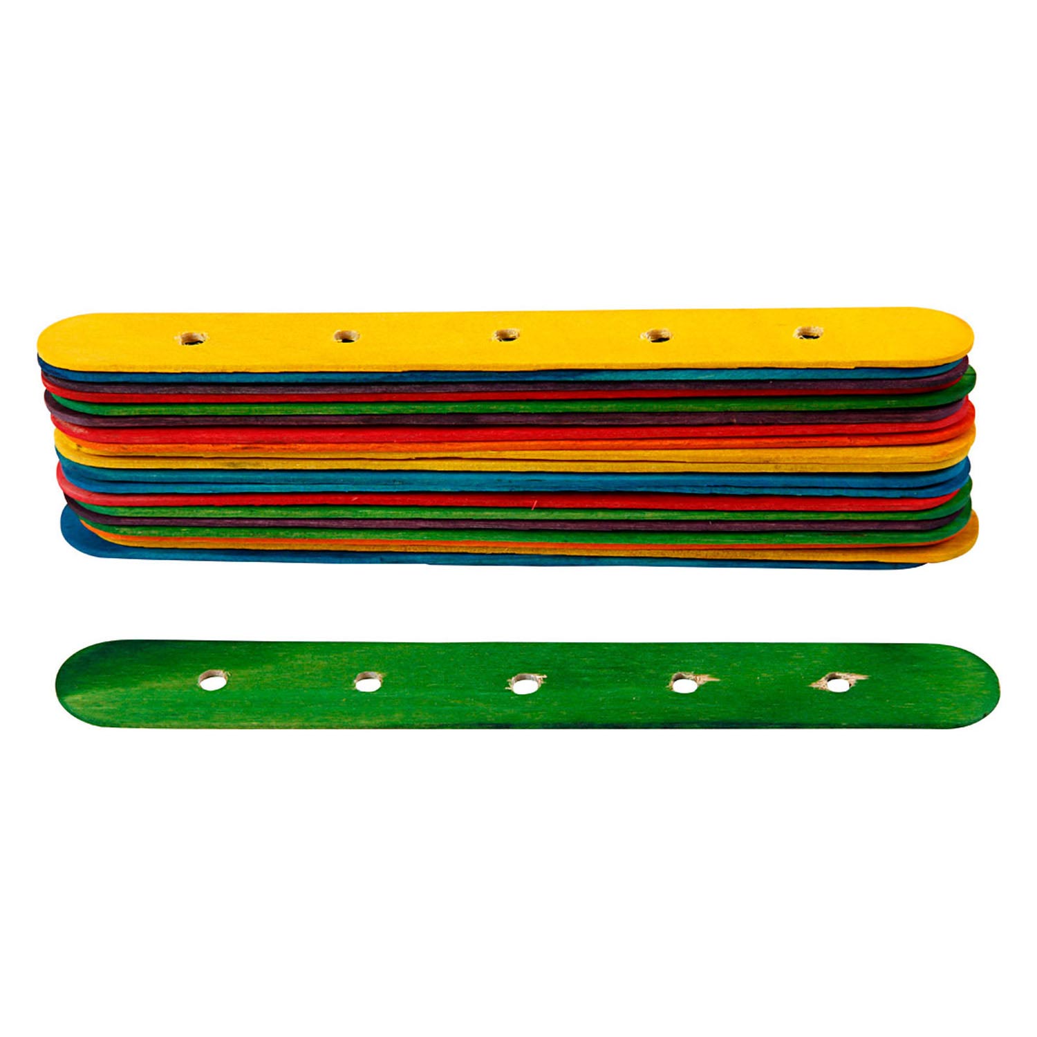 Constructiestokjes, diverse kleuren, 20st.