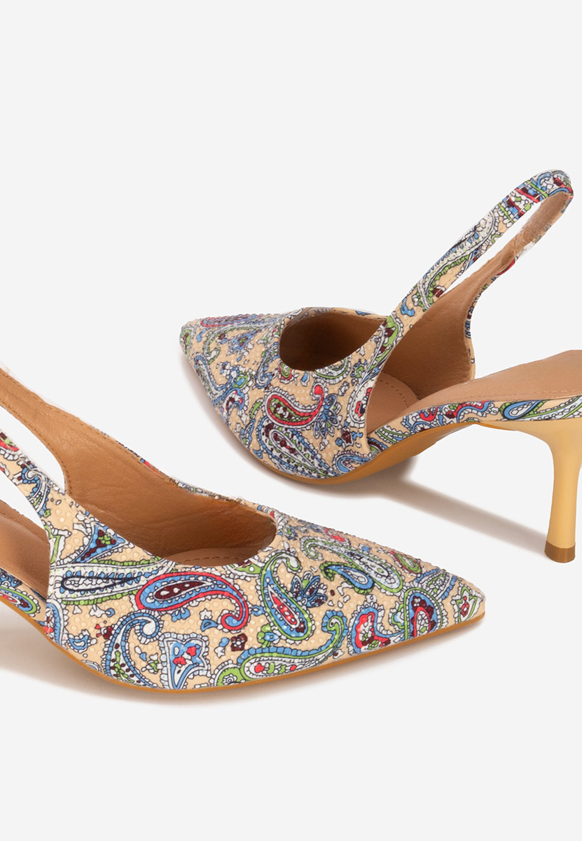 Chaussures slingback beige Ivorya