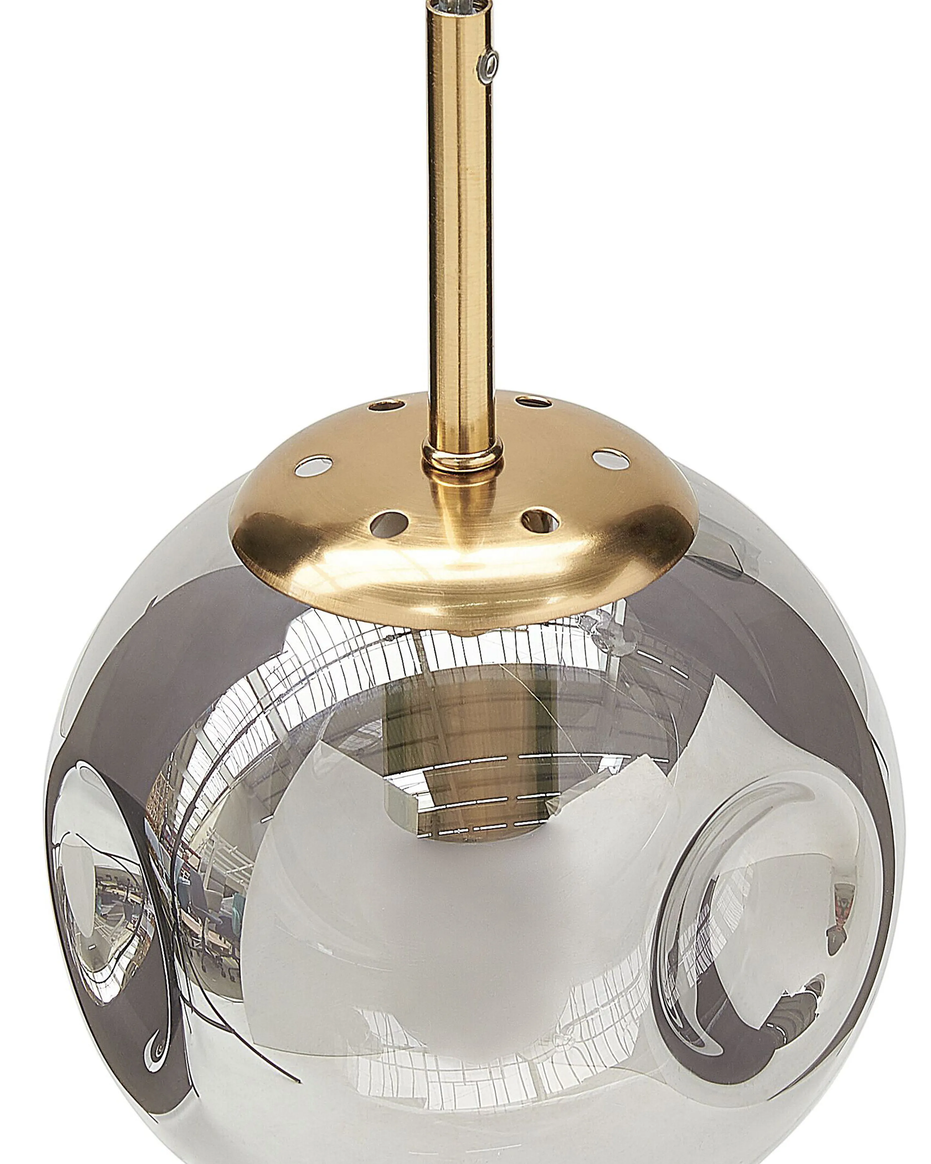 Hanglamp RALFES Glas Messing