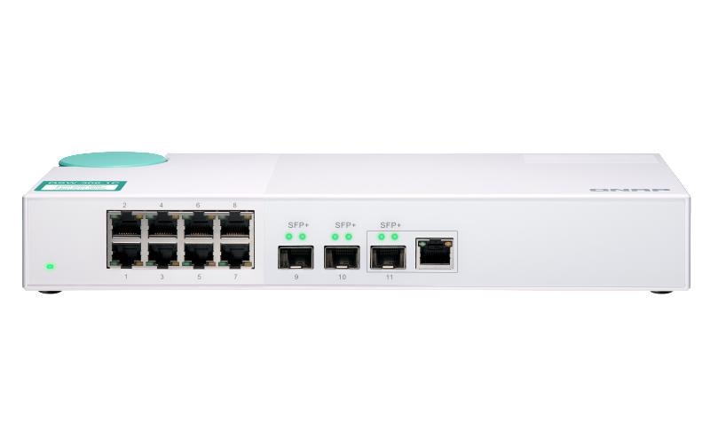 Switch QSW-308-1C 11 Port<br>10GbE-Switch der Einstiegsklasse mit 10GBASE-T/NBASE-T und Gigabit-Ethernet