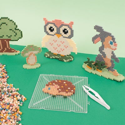 Playbox Hobbyveske med Rørperler Dull Pastel Mix 12000 Stk