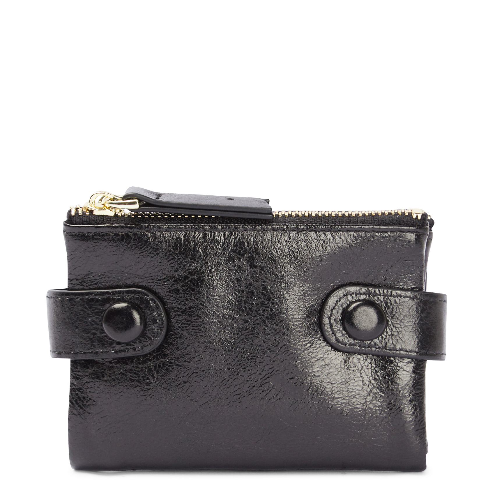 MINI COMPAGNON - Porte-monnaie en cuir | Noir