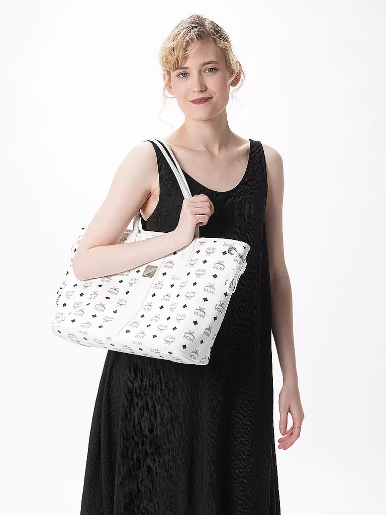 MCM Wendetasche - Shopper LIZ Medium weiss