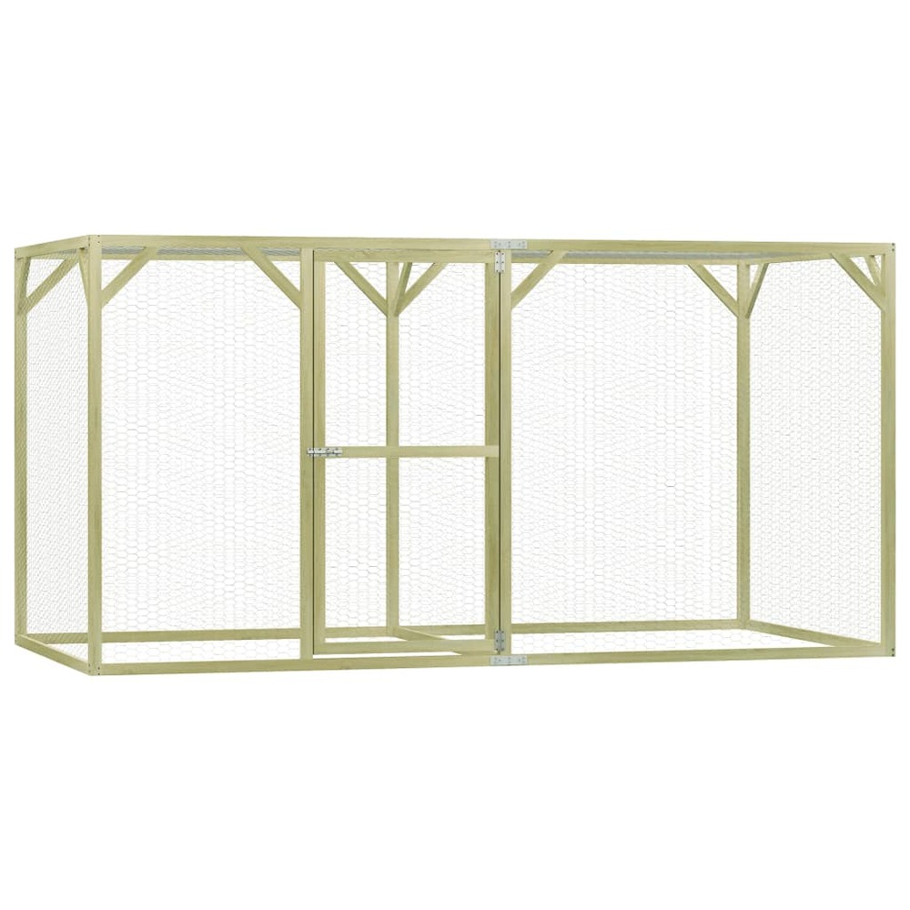 Poulailler 1,5 x 3 x 1,5 m pinède imprégnée