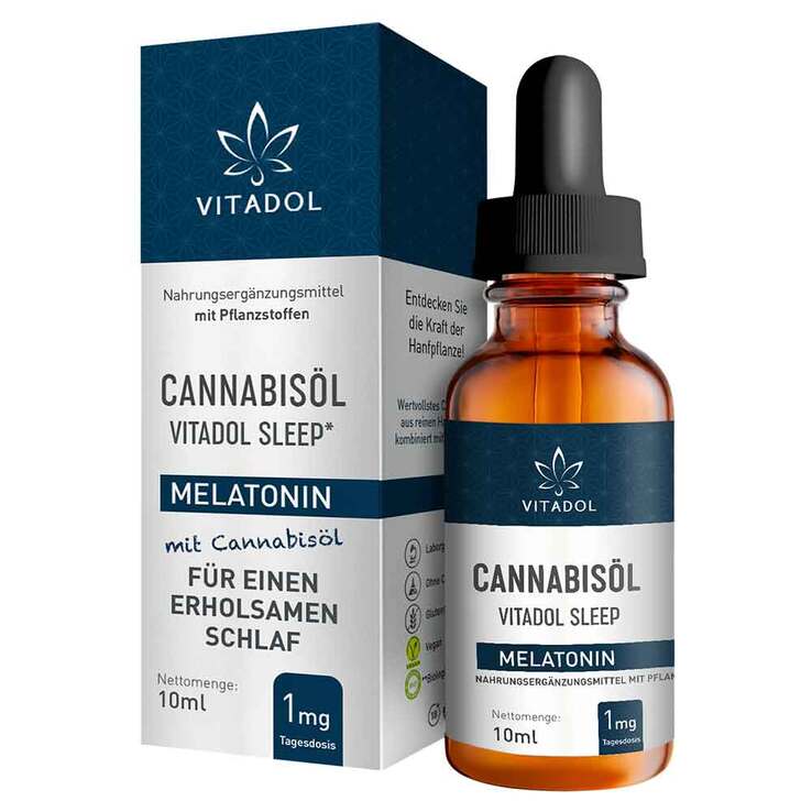 Melatonin 10ml / 25mg Cannabisöl Vitadol Sleep Tro., 10 ml