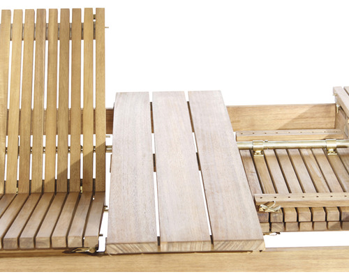 Uitschuifbare tafel Falun Siena Garden acacia 150/200x100x74 cm bruin
