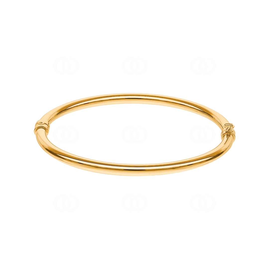 Armreif oval 750/18 K Gelbgold poliert 4mm - 50x60mm