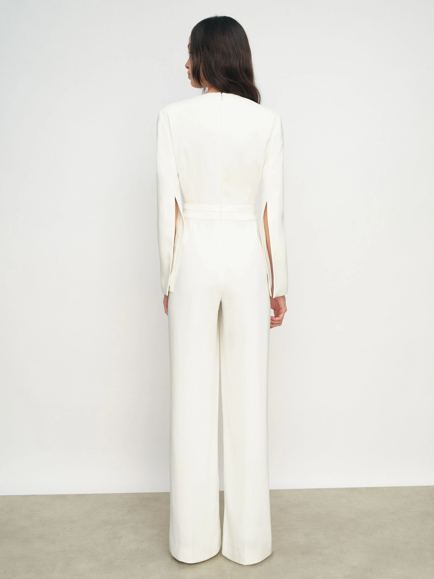 Ivoor - Reiss Evora Plunge-Neck Split-Sleeve Jumpsuit