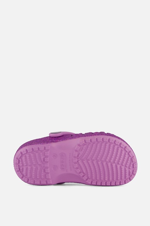 Crocs Baya Glitter Clogs Slippers paars Rubber