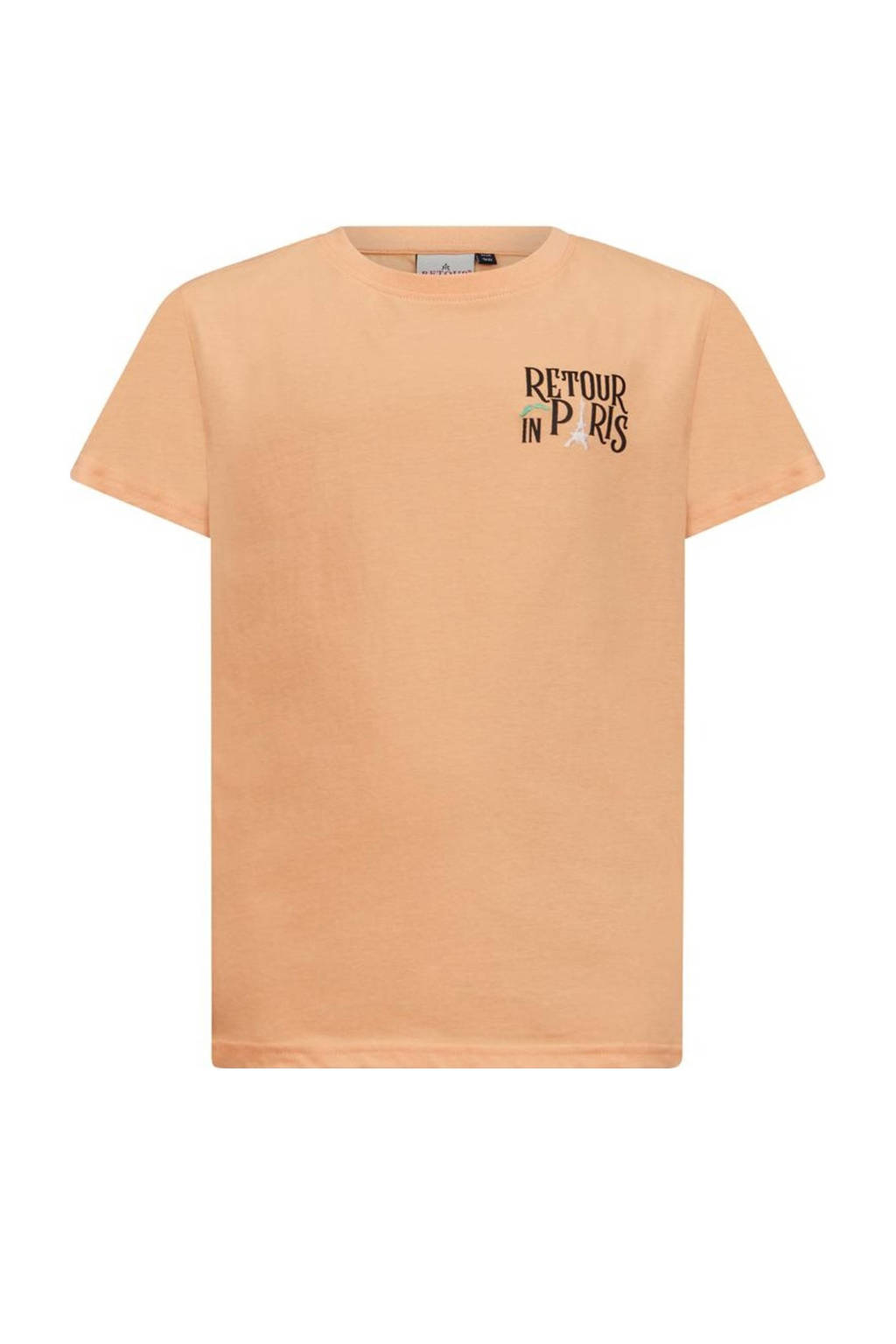 Retour Jeans T-shirt Maretta met printopdruk perzik