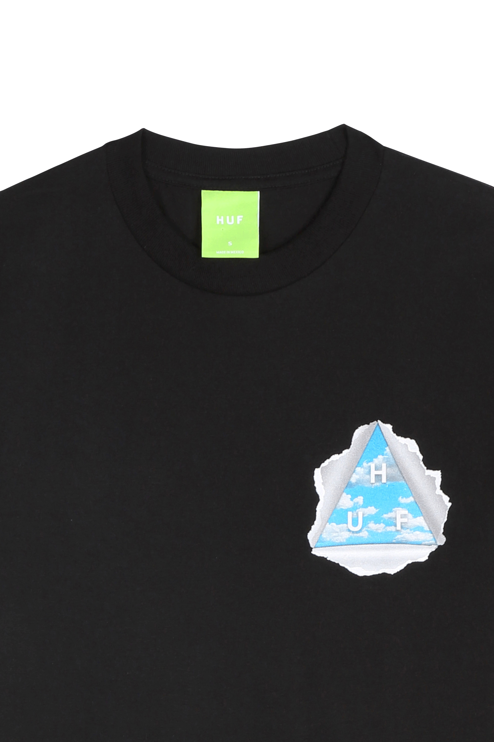 HUF T-SHIRT TEAR A NEW ONE Noir