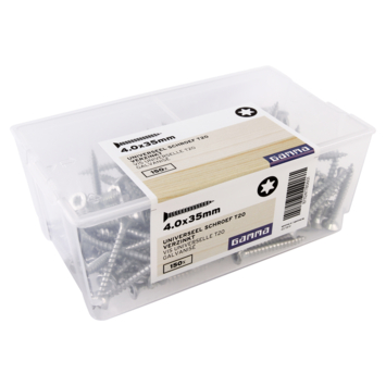 GAMMA schroef universeel platkop verzinkt 4.0x35 mm 150 stuks