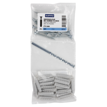 GAMMA uni-plug 6x30mm + uni 4x45mm 20ST