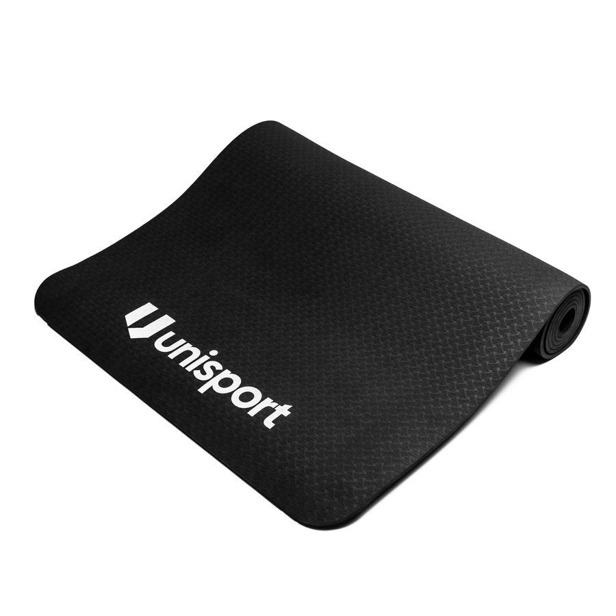 Unisport Tapis d'Entraînement - Noir