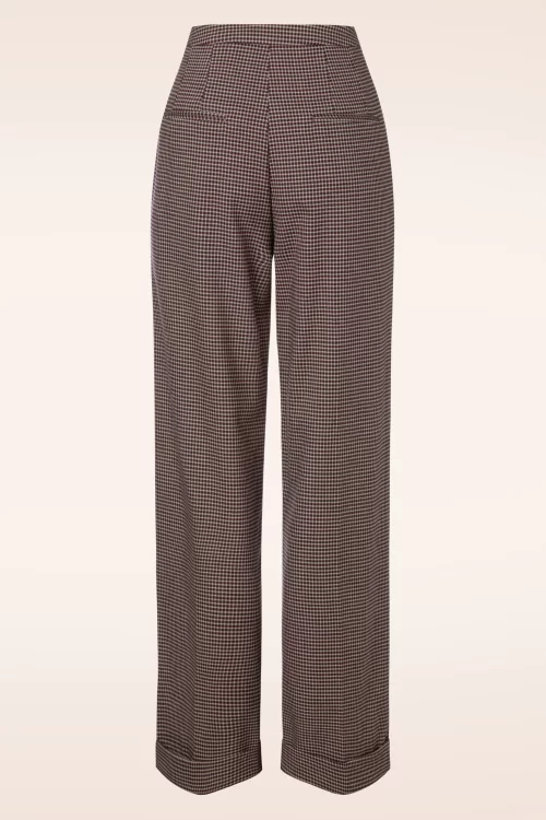 Glamour Bunny Business Babe Dakota checkered pantalon in multi