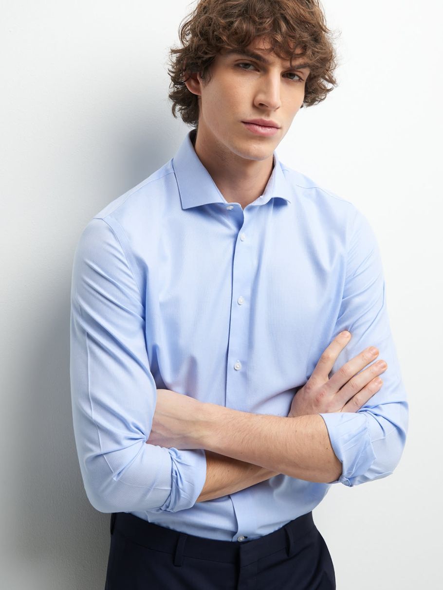 Chemise slim unie