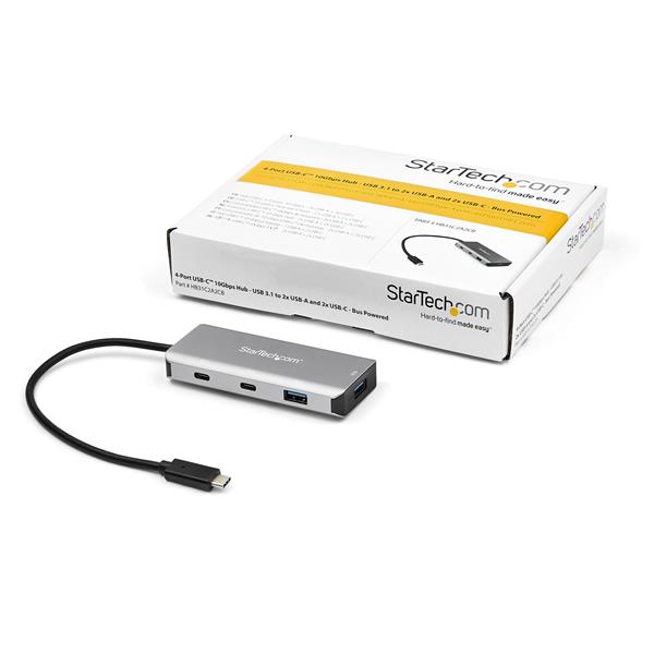 StarTech.com Hub USB-C à 4 ports USB (2 x USB type A + 2 x USB type C)
