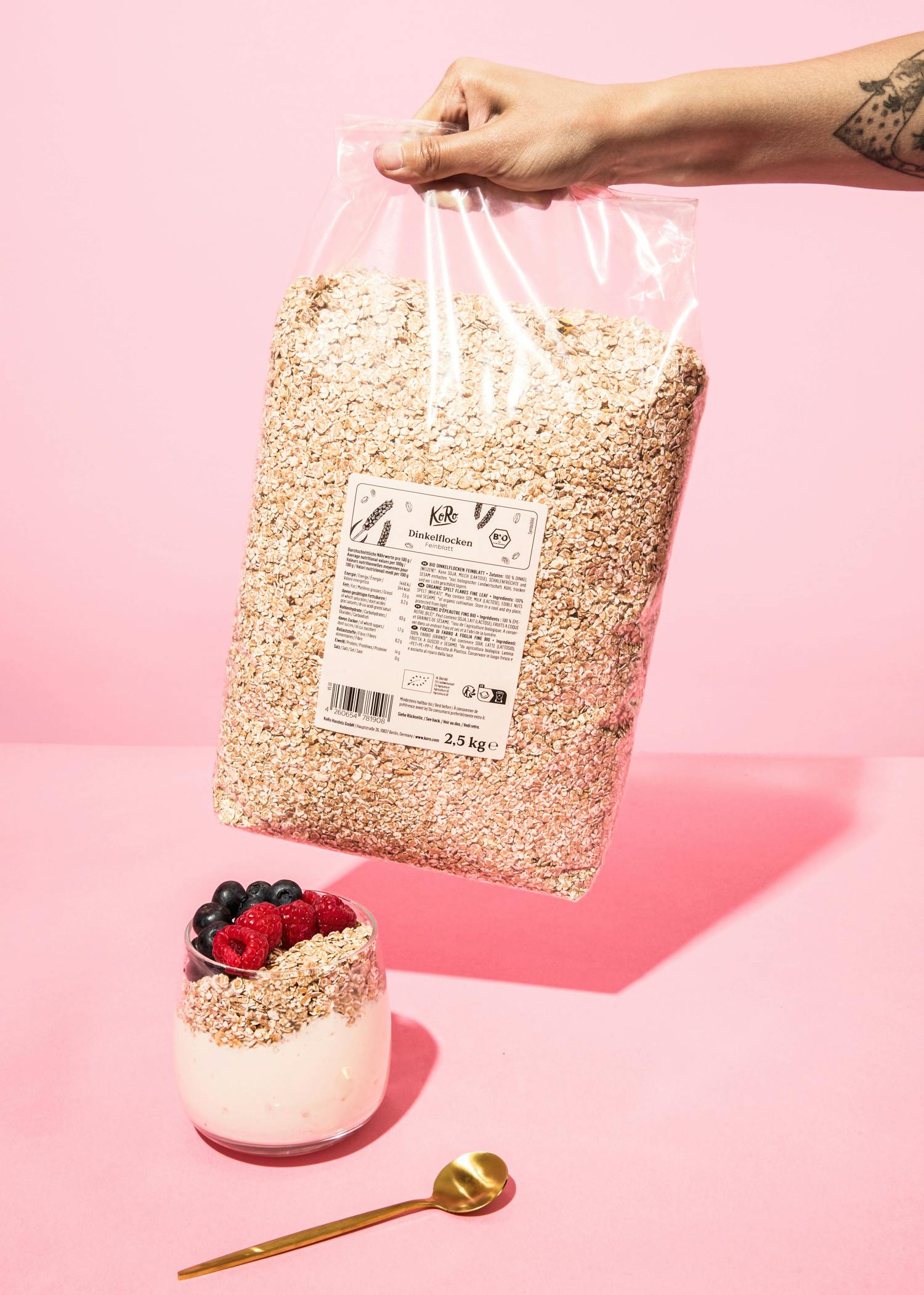 Bio Dinkelflocken Feinblatt 2,5 kg