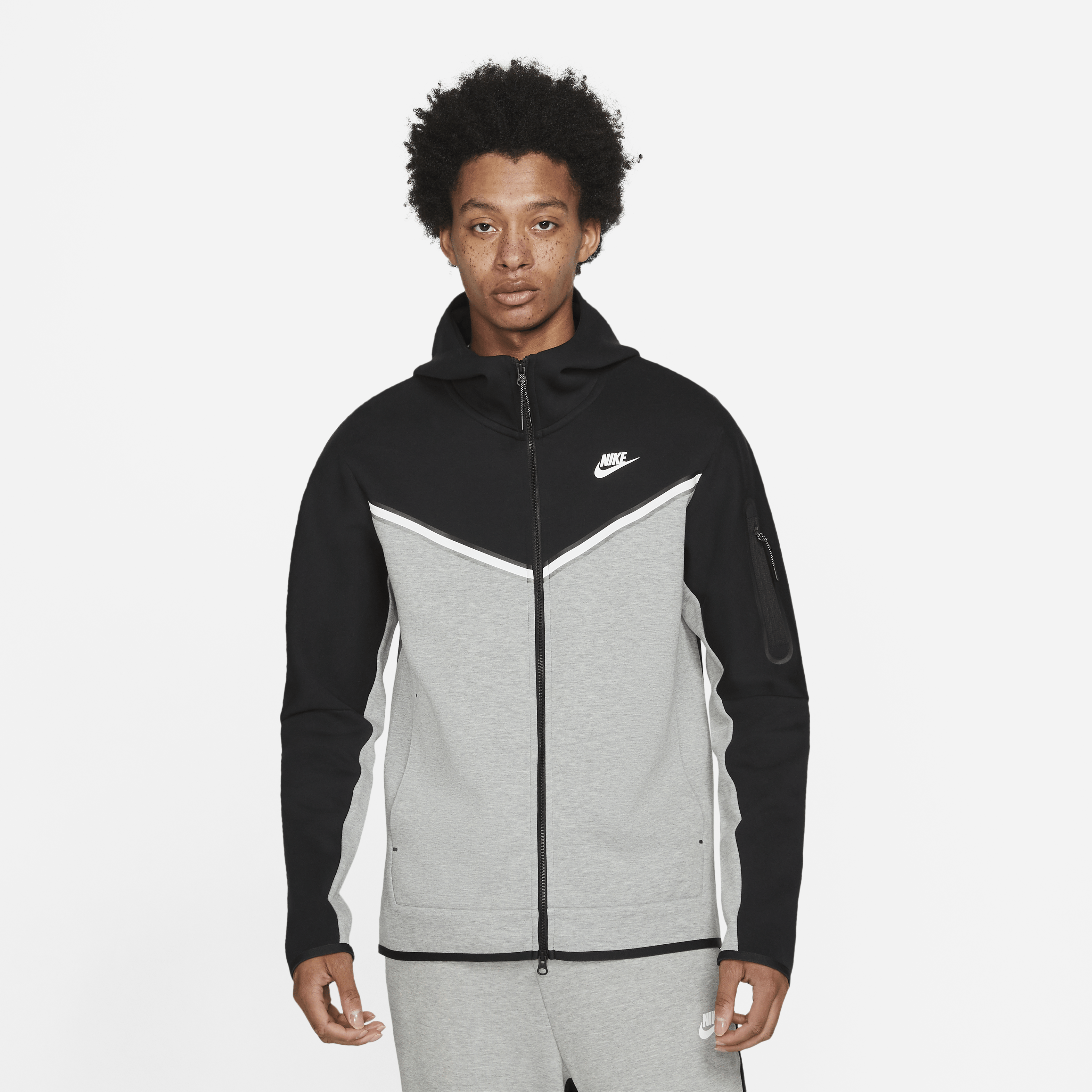 Nike Tech Fleece Windrunner Schwarz Grau F016