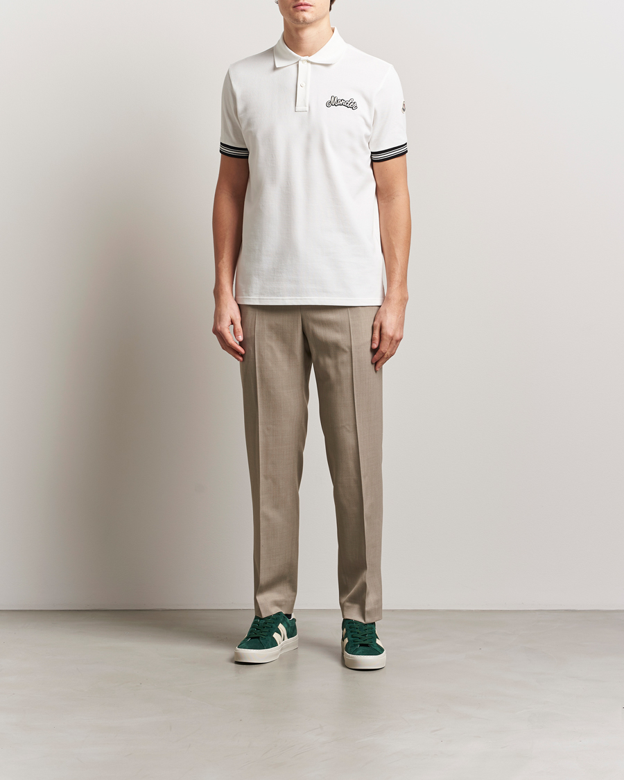 Moncler Letters Logo Polo White