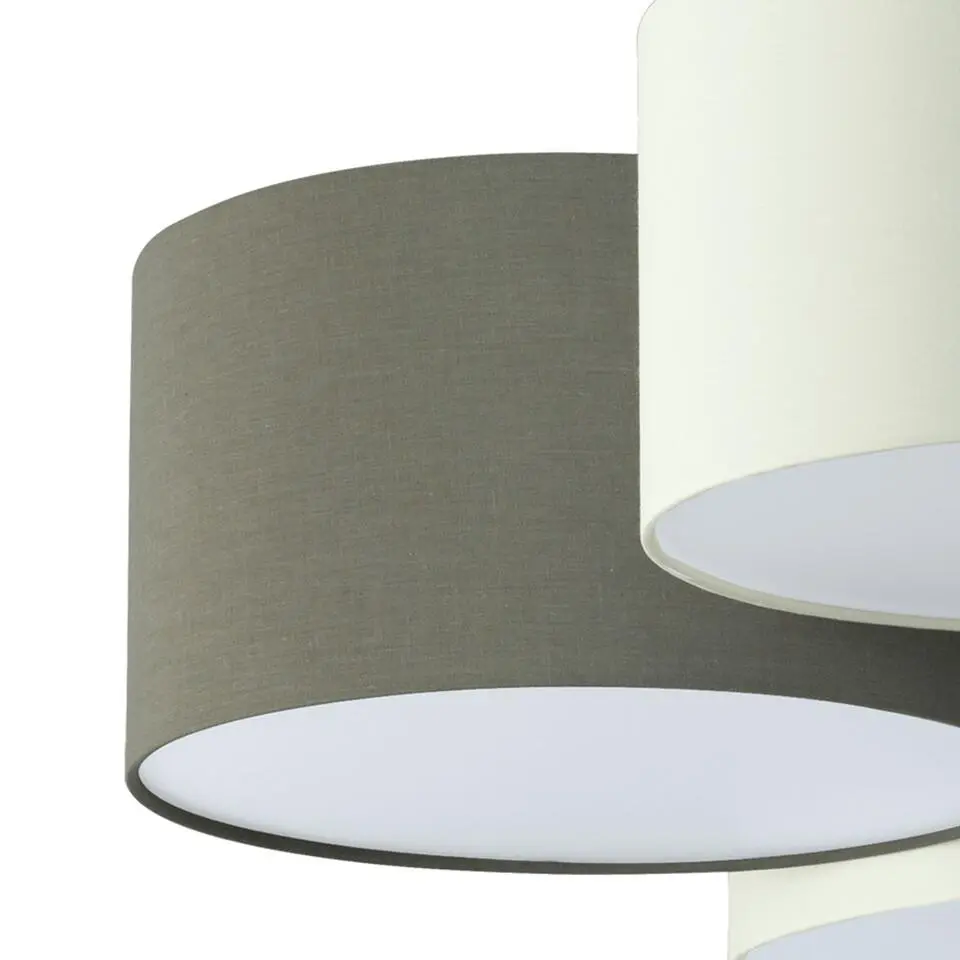 EGLOPastorePlafondlamp-E27-Ø99cm-Wit/Grijs/Zwart/Bruin