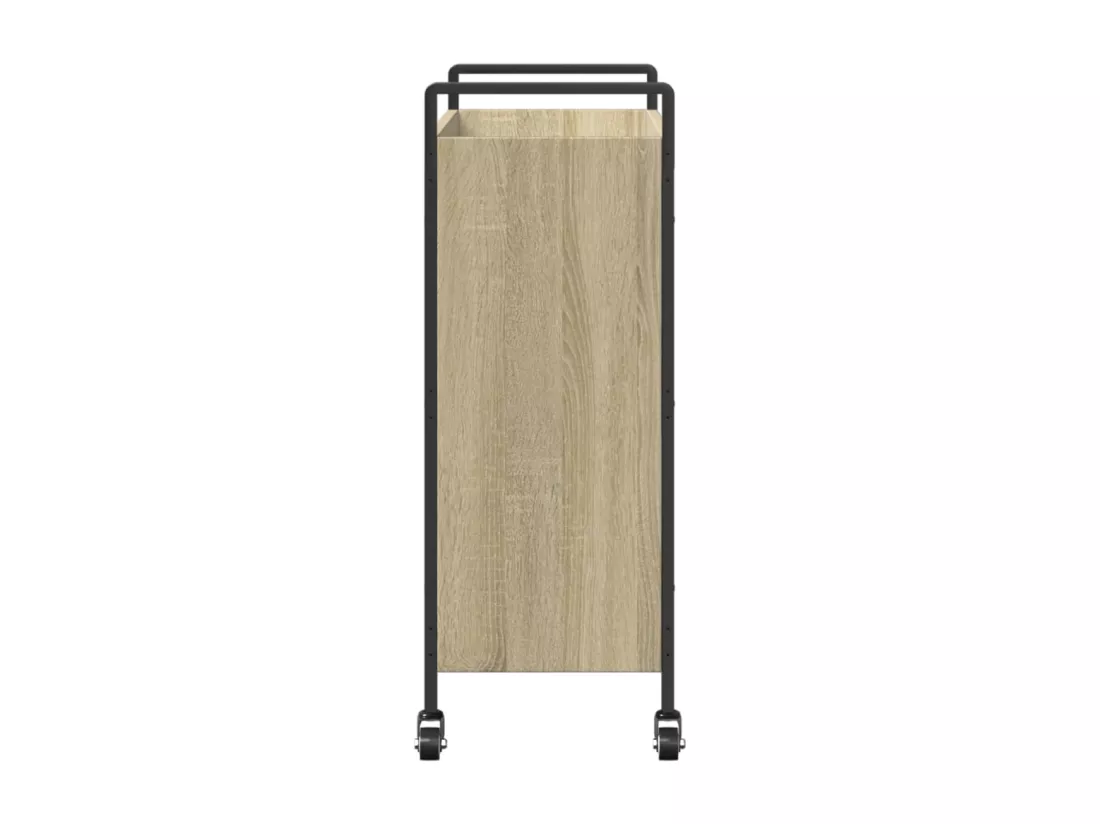 Chariot de cuisine chêne sonoma 70x30x82 cm bois d'ingénierie