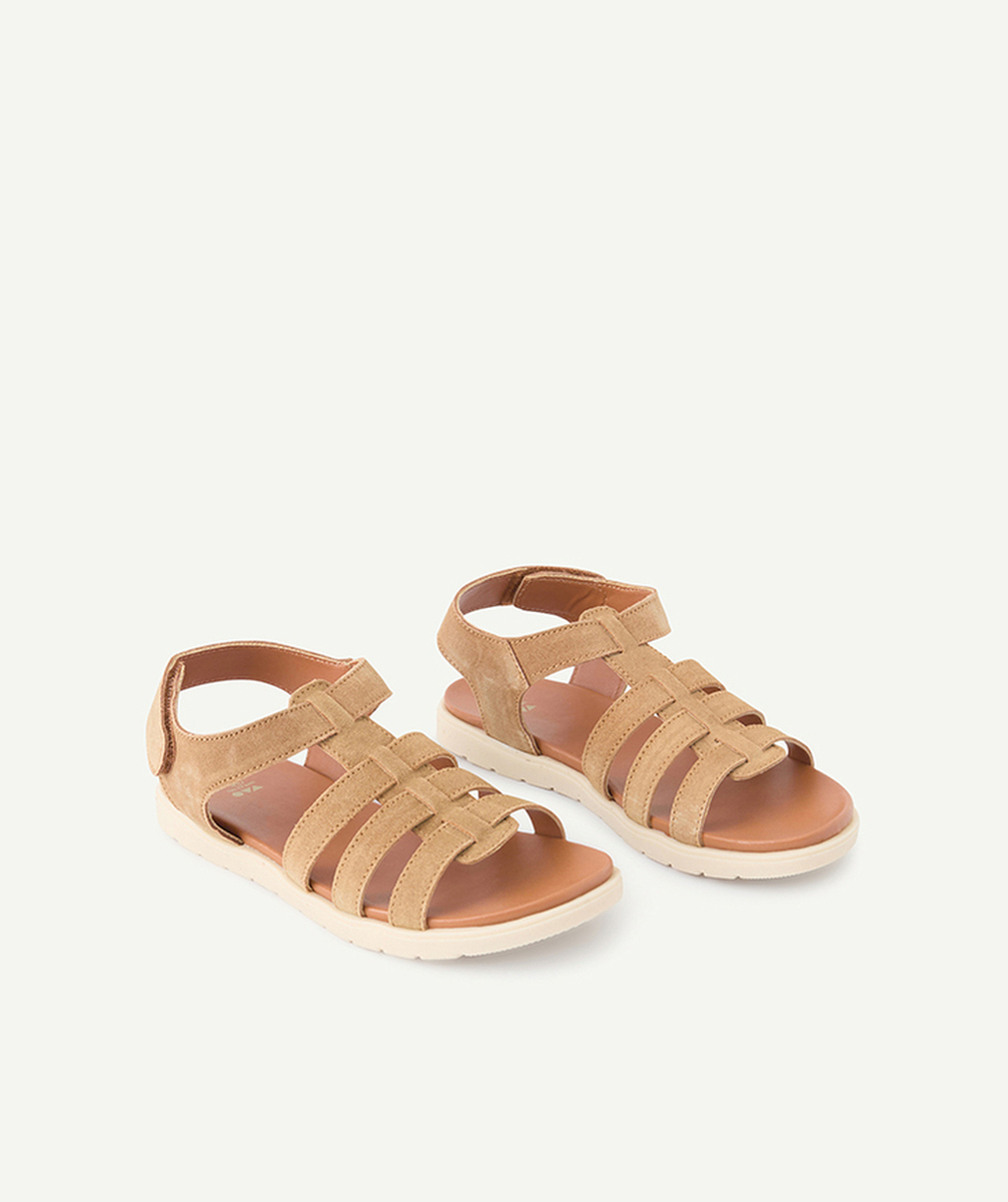 sandales garçon en cuir marrons
