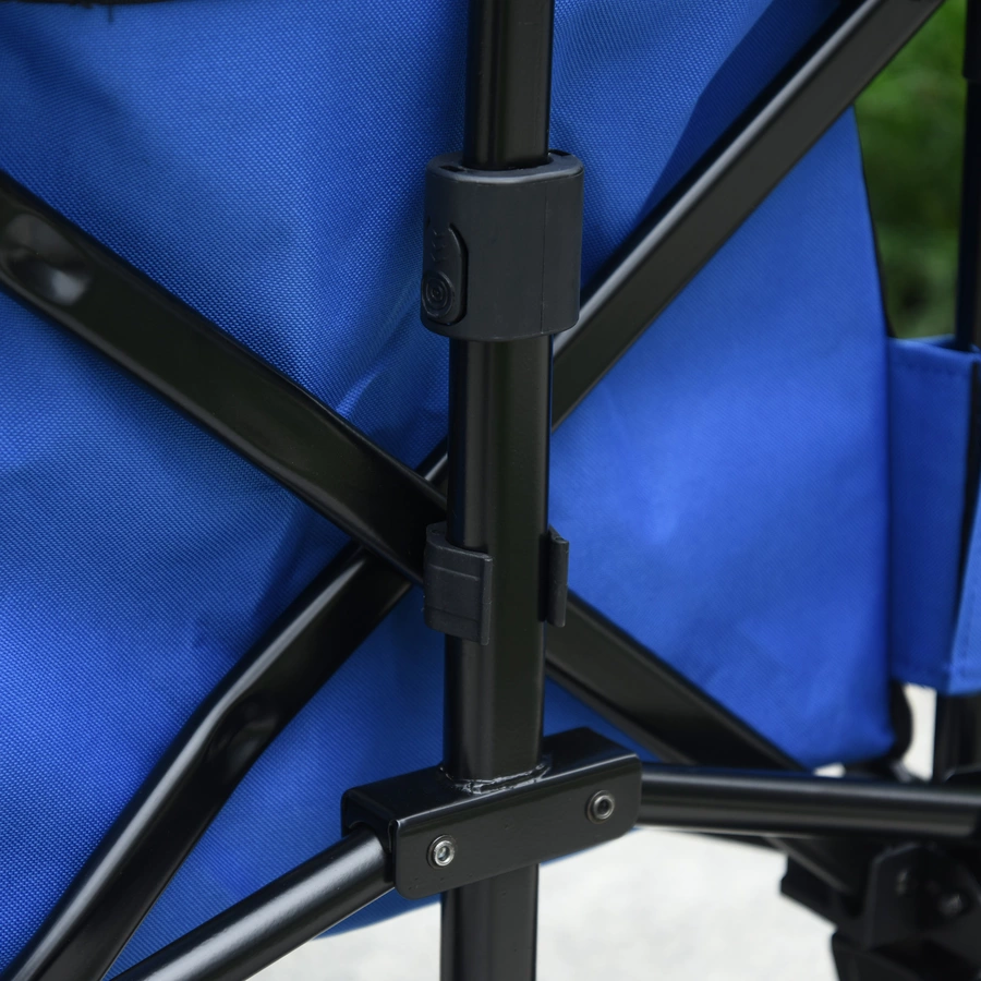 Outsunny Bollerwagen faltbar dunkelblau