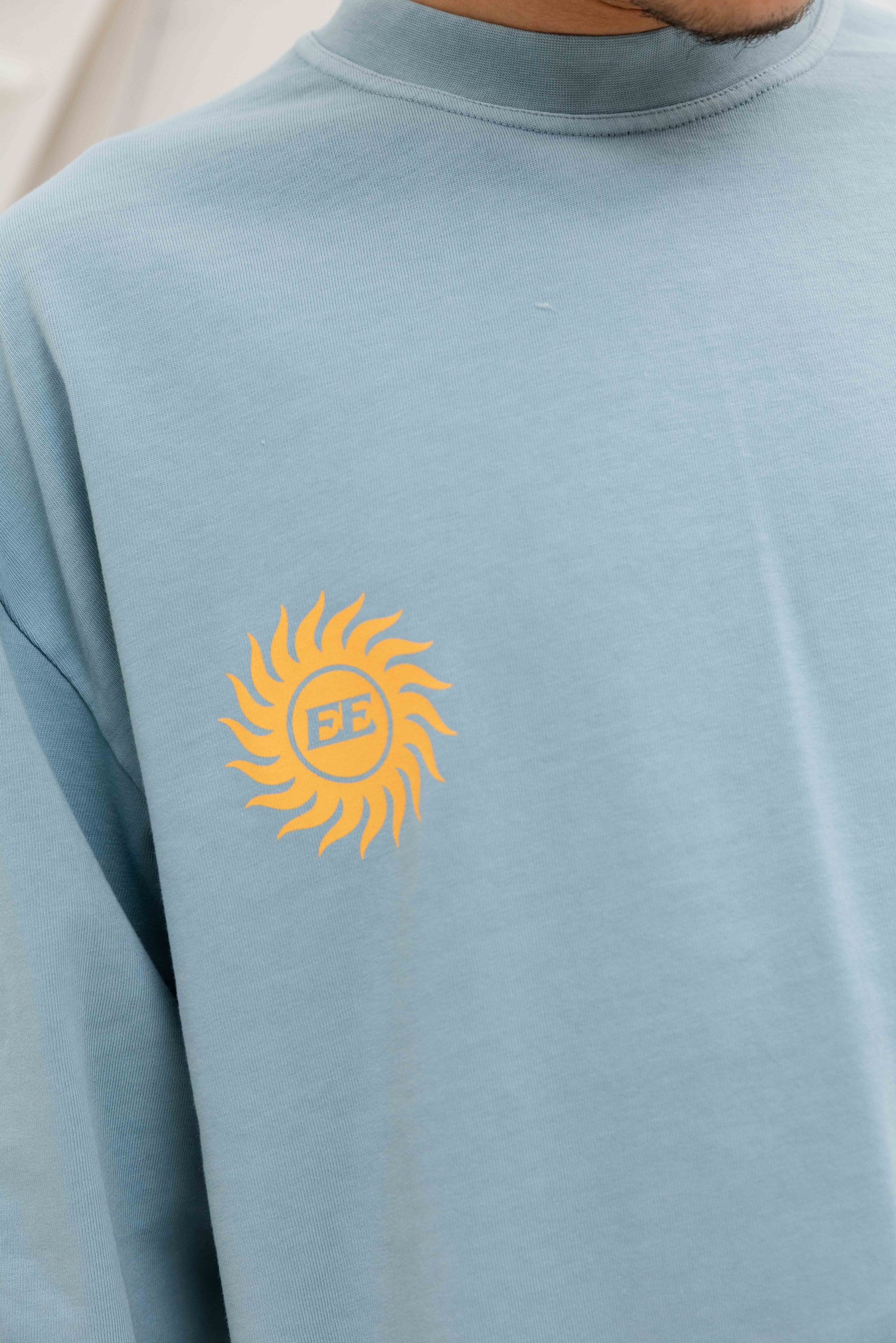 Equalité Sunny Oversized Longsleeve Heren Lichtblauw