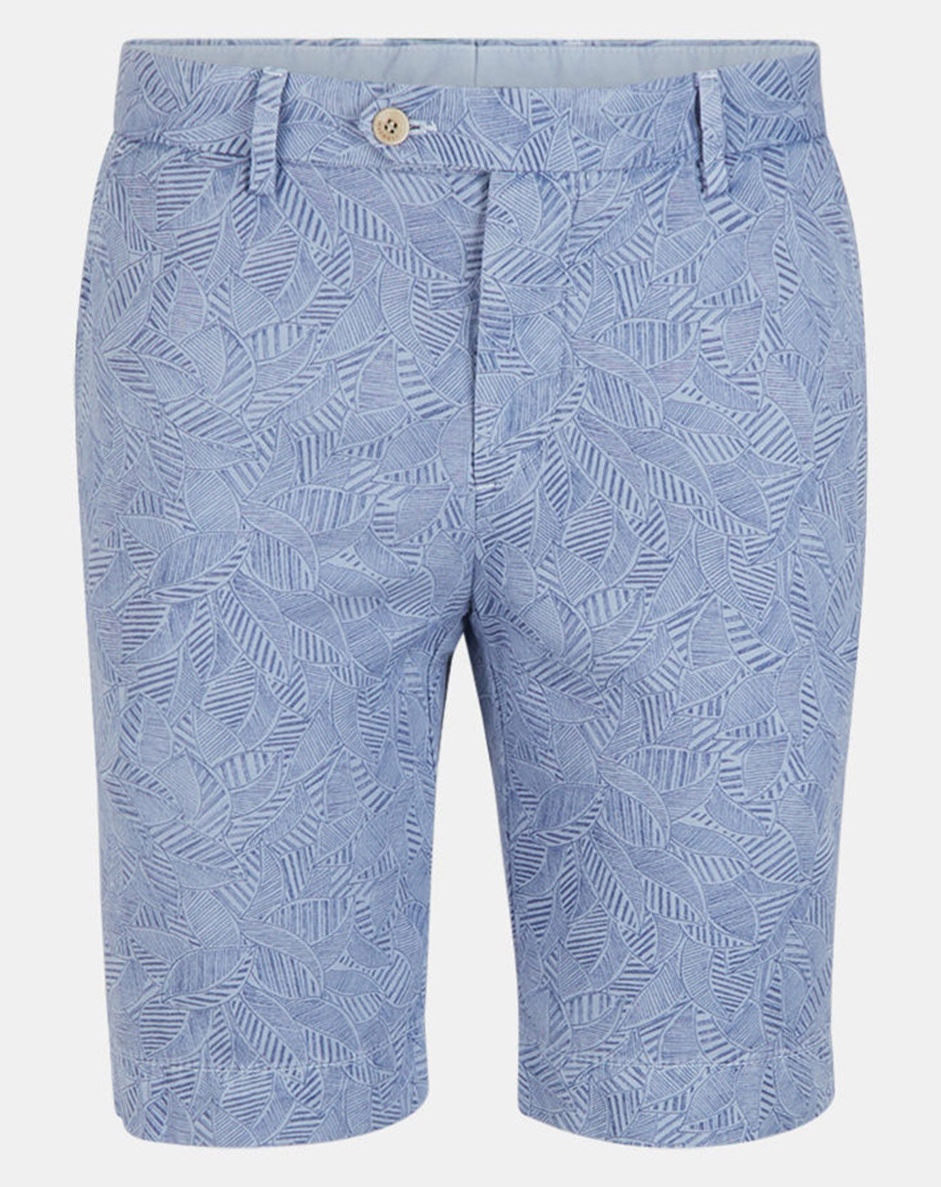 Hackett London Bermuda en Lin mélangé à imprimé feuillages bleu moyen