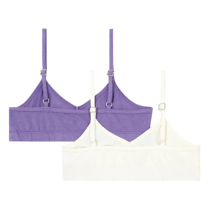 SMALLABLE BASICS Set 2 Brassières Coton Bio | Mauve
