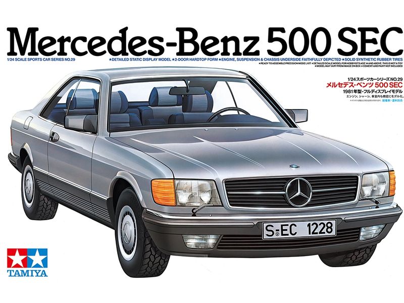 Tamiya Mercedes Benz 500 SEC 1:24 Modellbausatz im Massstab 1:24