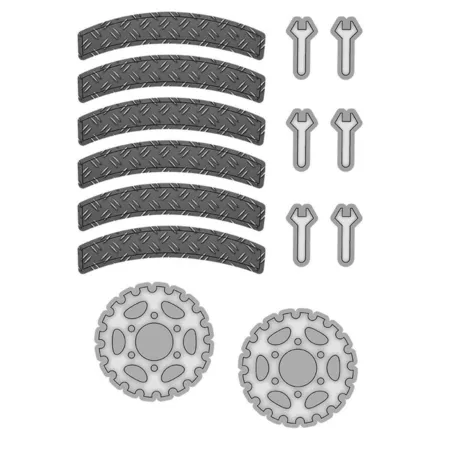 URSUS Dekorationsset Traktor, 4 Bogen Bastelkarton DIN A4