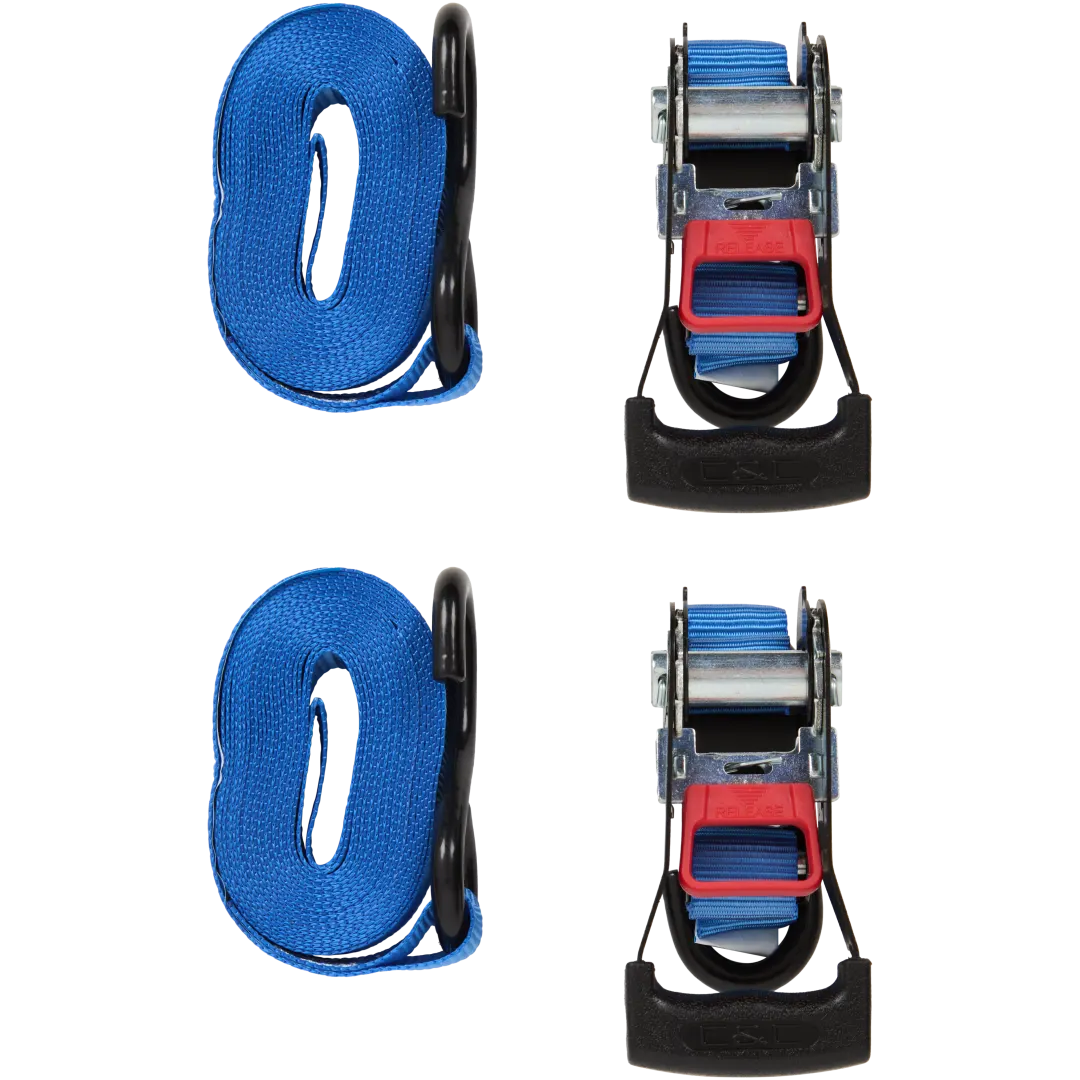 C&C spanband met ratelsluiting 5m x 25 mm | 2 stuks | diverse kleuren
