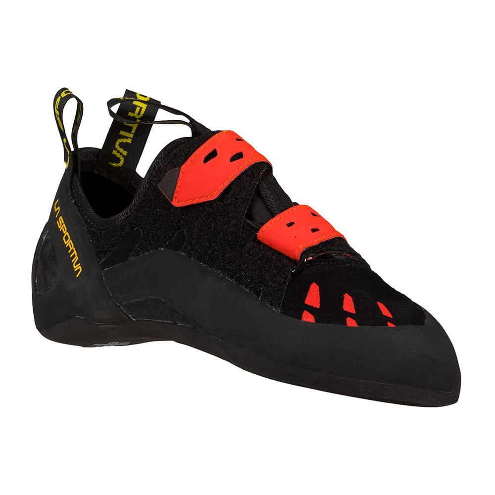 La Sportiva TARANTULA - Chaussons escalade Homme black/poppy