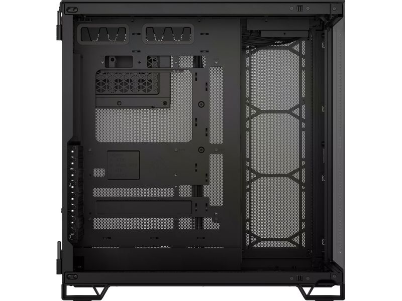 Corsair PC-Gehäuse 6500X Schwarz Mid-Tower PC-Case mit Zwei-Kammer-Design und herausragendem Luftstrom