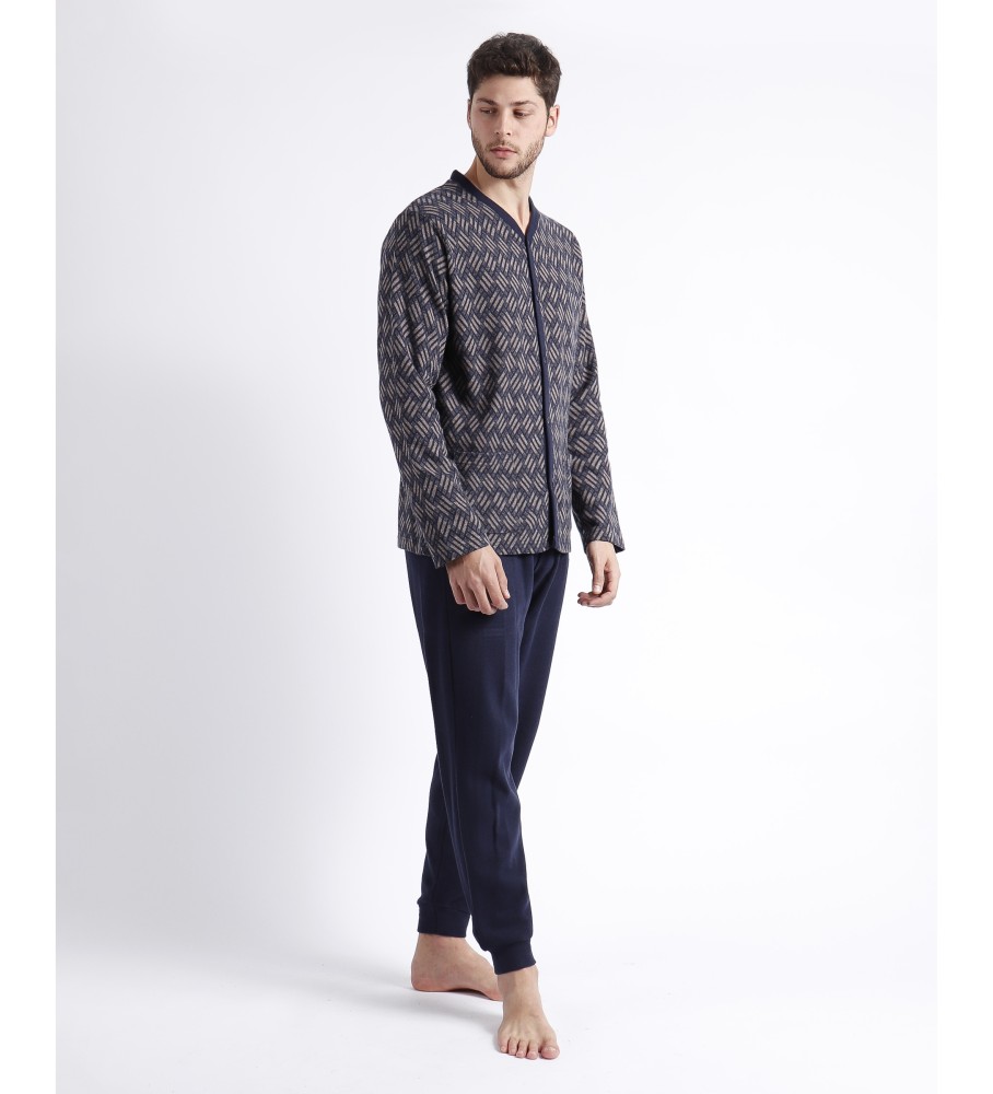 Pijama de manga comprida Admas Navy Cross