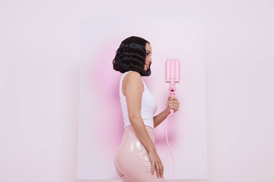 Mermade Hair Mini Waver Pink 25mm