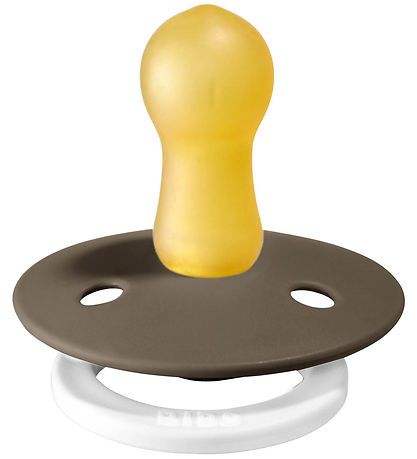 BIBS Colour Natsutter - Str. 1 - 2-pak - Rund - Vanilla/Dark Oak