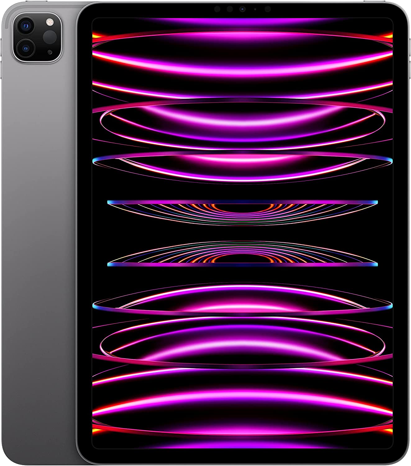 Apple iPad Pro de 11 polegadas (4ª geração): com chip M2, tela Liquid Retina, Wi-Fi 6e, câmeras frontal de 12 MP e traseira de 12 MP e 10 MP, Face ID, bateria para o dia todo – Prateado