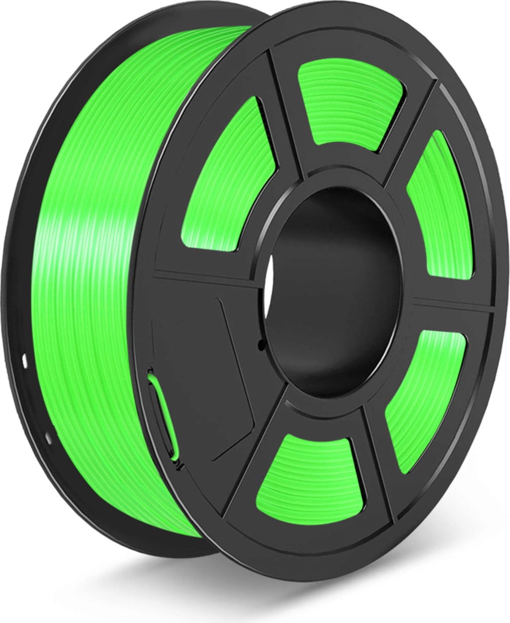 SUNLU  PLA+ Transparent Green, 1,75 mm / 1000 g    Modifiziertes PLA Filament mit hoher Zähigkeit
